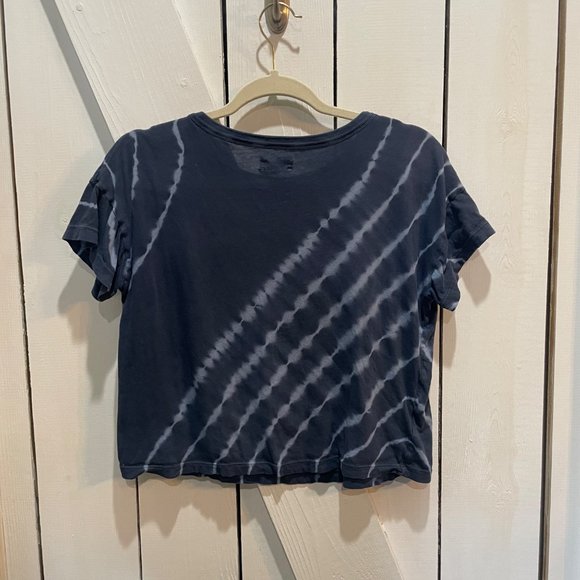 Lou & Grey blue bleached cropped tee shirt xs - Picture 4 of 6